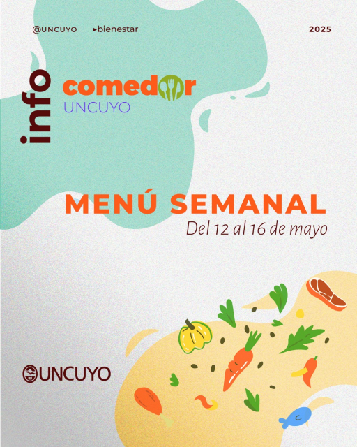 Imagen Menú semana 12 de mayo al 16 de mayo