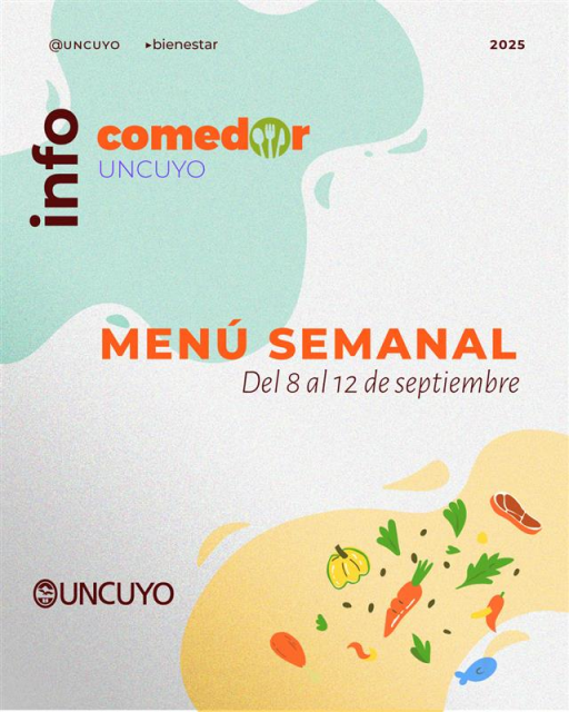 Imagen Menú semana 8 de septiembre al 12 de septiembre