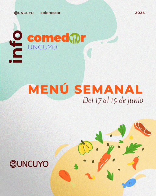 Imagen Menú semana 17 de junio al 19 de junio